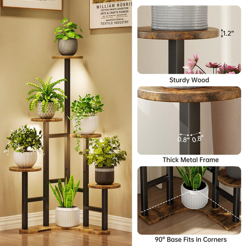 Yzosvki 6-tier corner display maximizing space without crowding floors