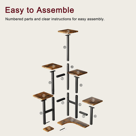 Yzosvki corner plant stand multipurpose display for decor and plants