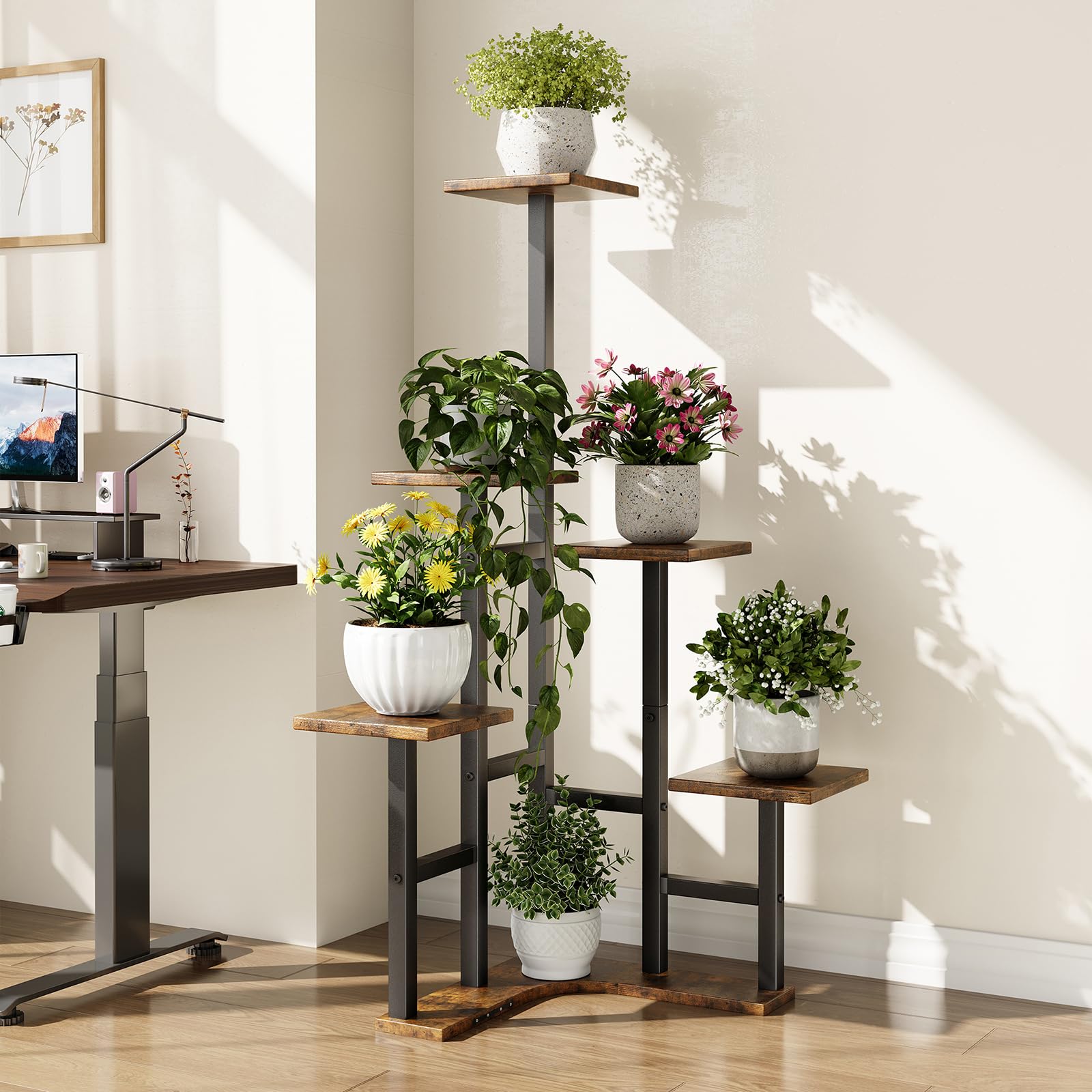 Yzosvki stand's sturdy base supports heavier pots securely.