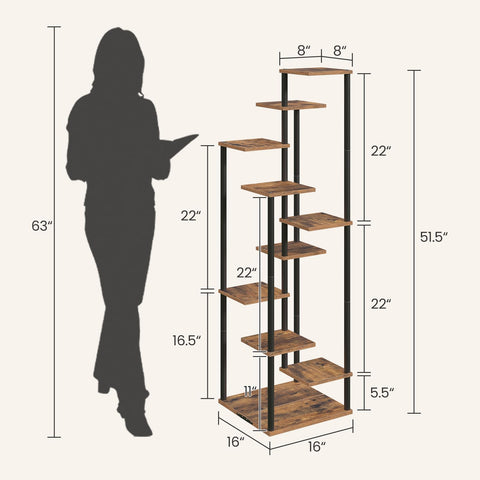 Yzosvki rotating 360 design makes plant care easy and accessible from all sides.