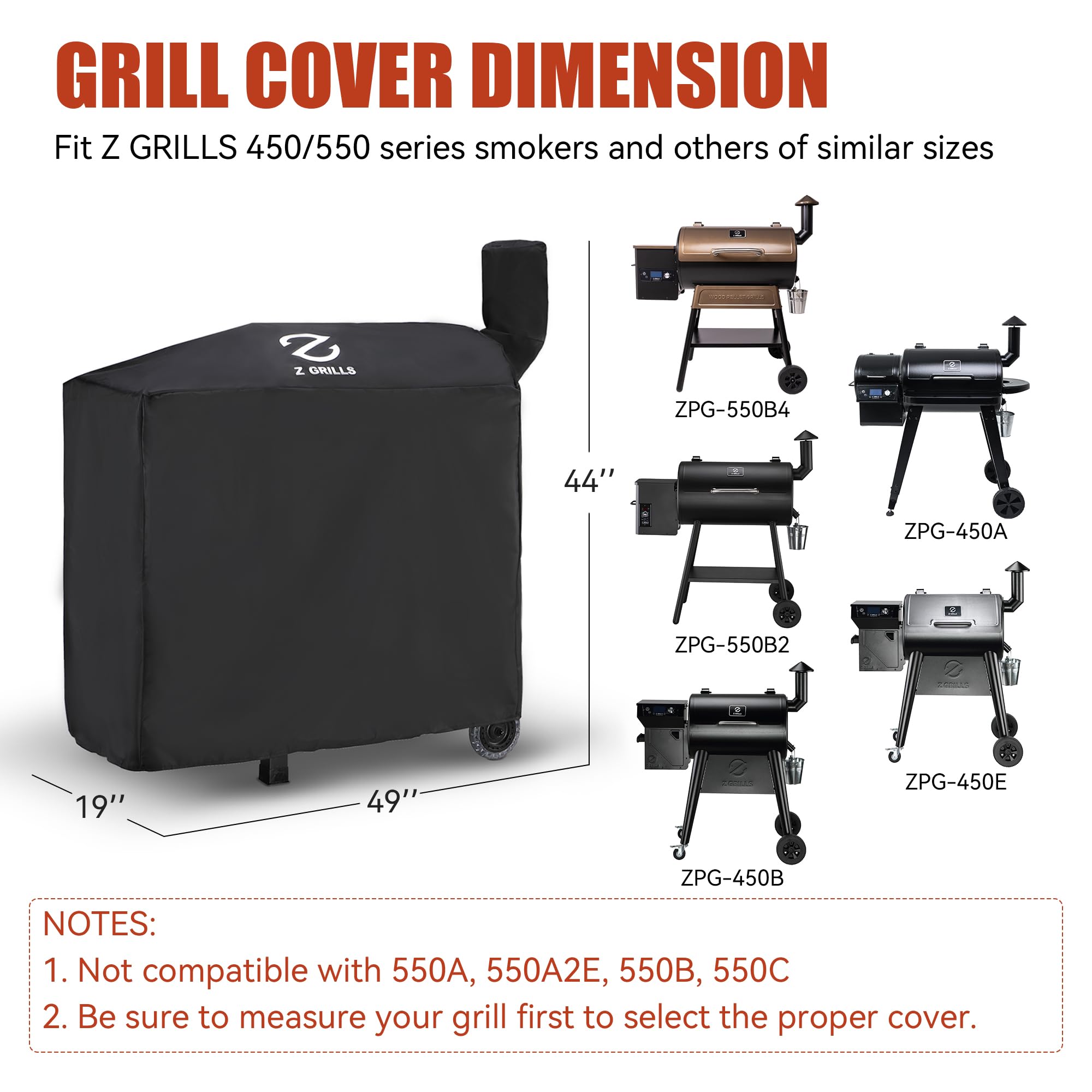 Z GRILLS cover close-up material reveals tough 600D fabric