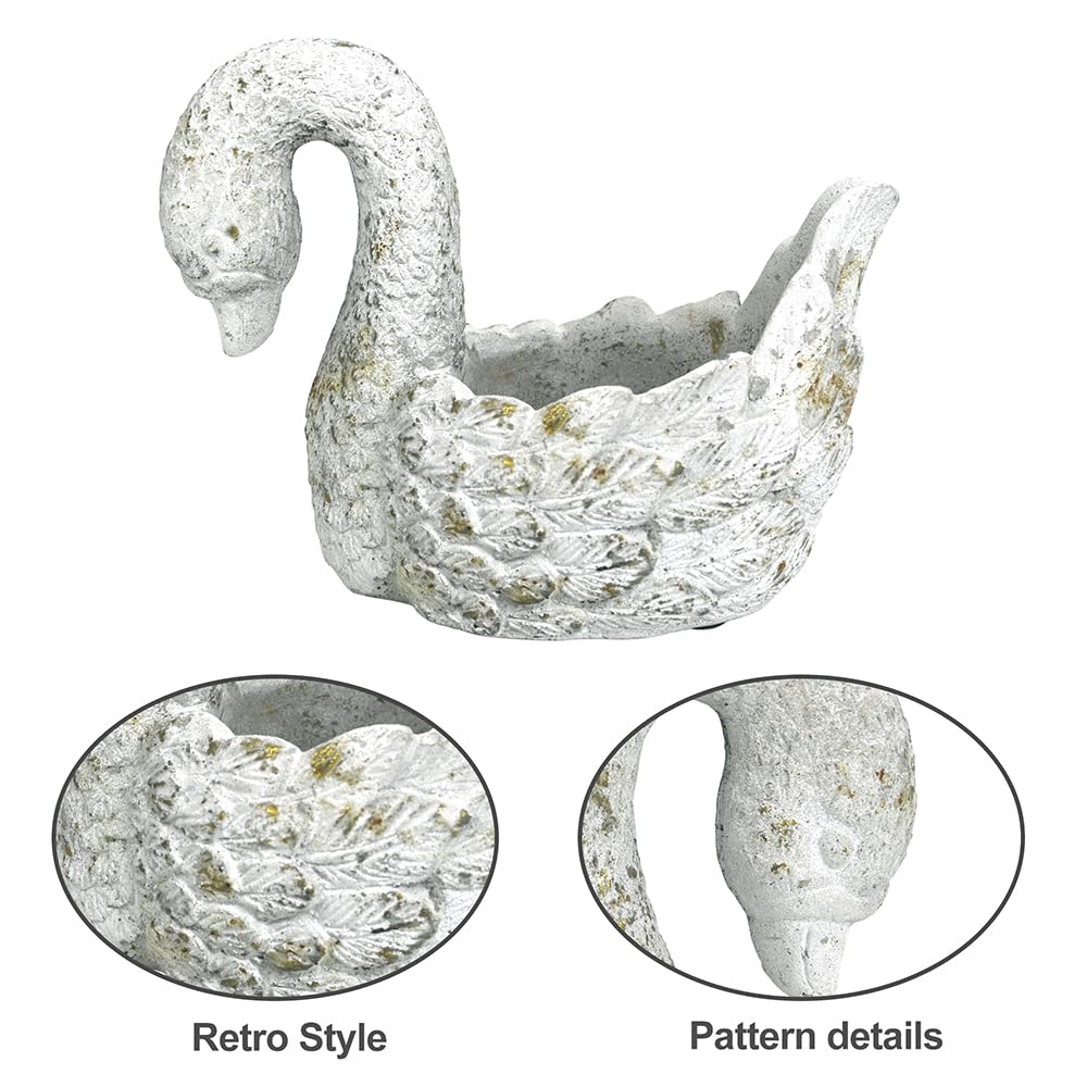 z2-belladecor swan planter works as a vase or container