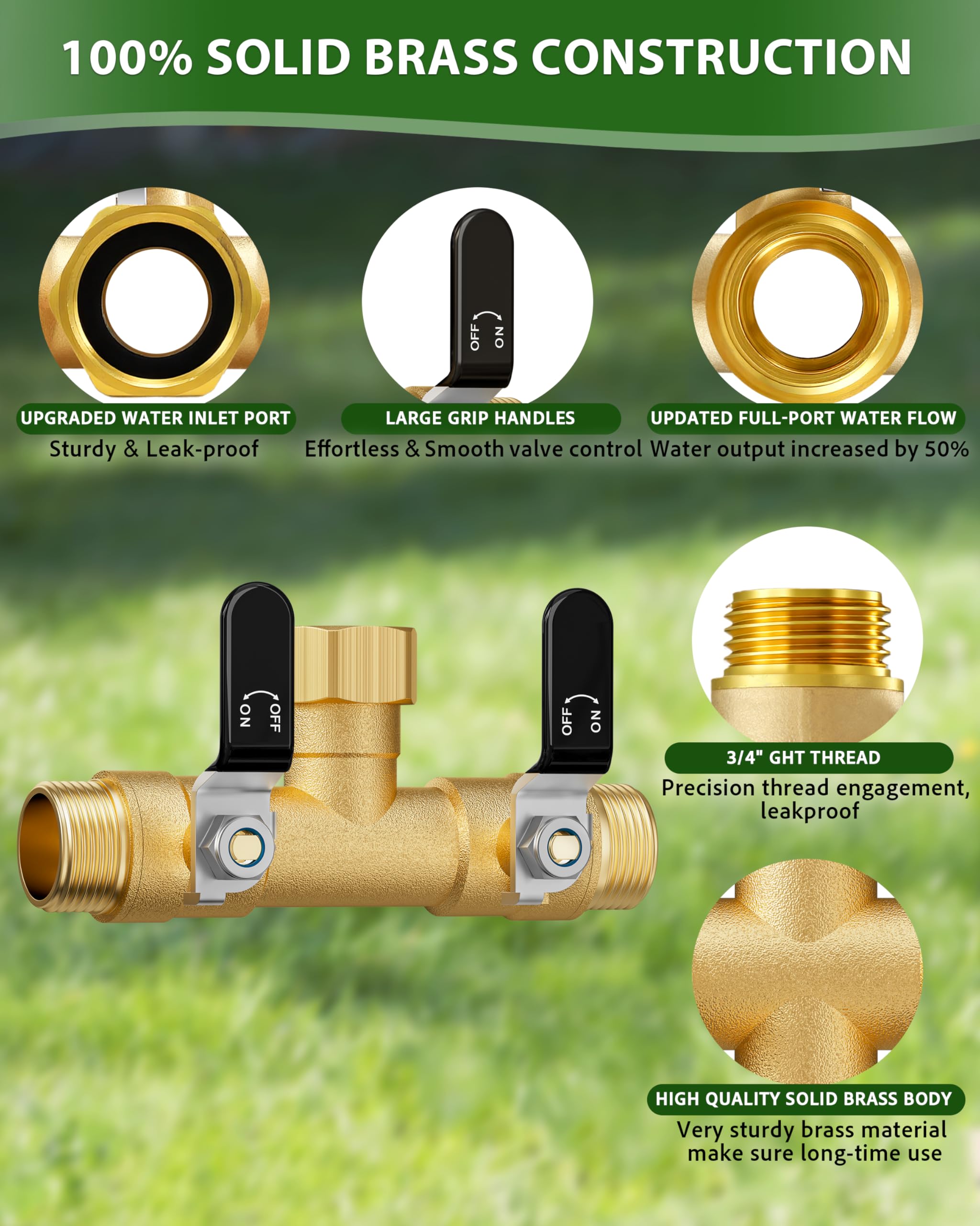 ZaakWang ergonomic handle and widely spaced outlets for easy operation.