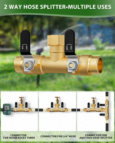 ZaakWang brass splitter built to endure extreme temperatures without leaks.