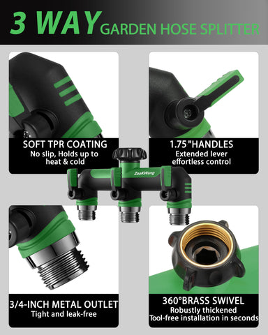 ZaakWang leakproof outlets ensure steady water flow across all connections