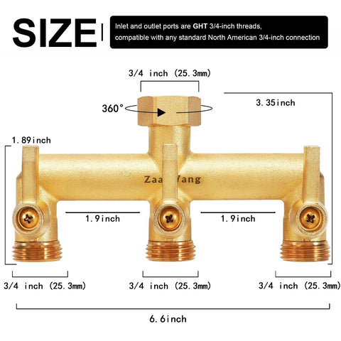 ZaakWang metal shutoff valve with long handle for precise flow control.