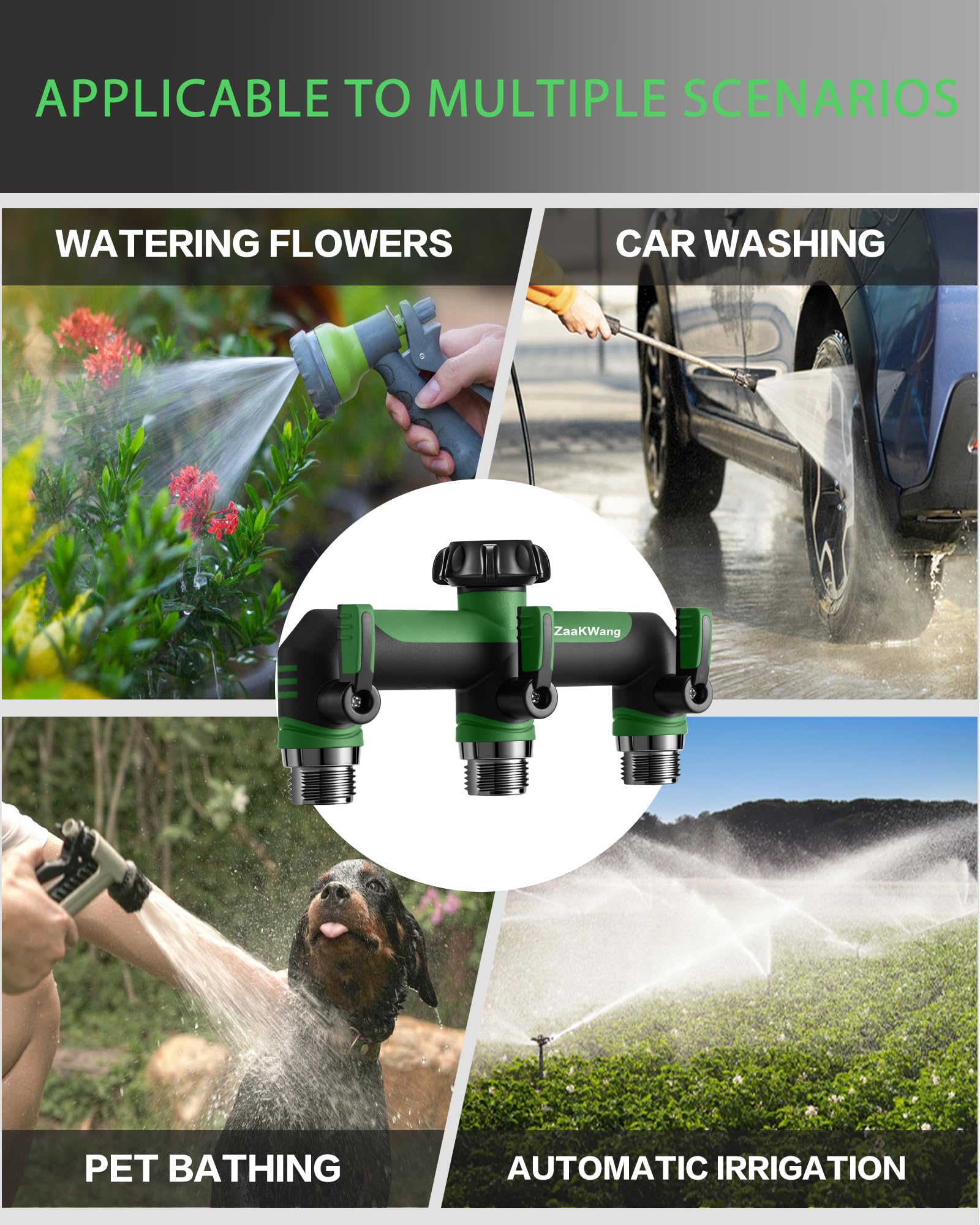 ZaakWang three-quarter-inch GHT adapter supports standard faucets