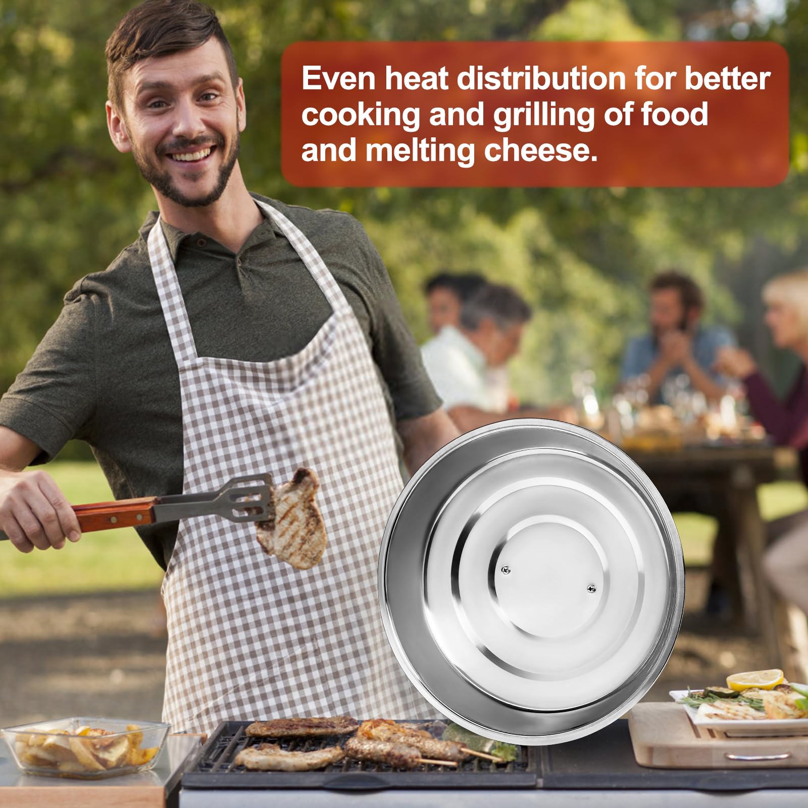 Zacfton dome with heat-proof handle, safe daily use.