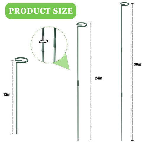 Zacool 12 inch support stake ideal for small stems and container plants.