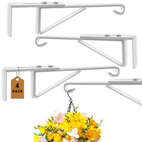 Zacool adjustable fence hook with extended reach holding an 18 inch basket