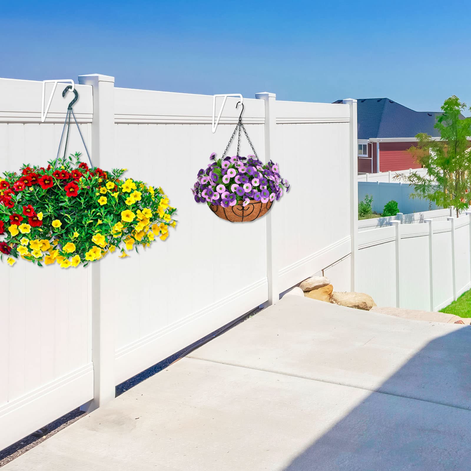 Zacool fence hooks install without tools, offering a damage-free, quick mounting solution.