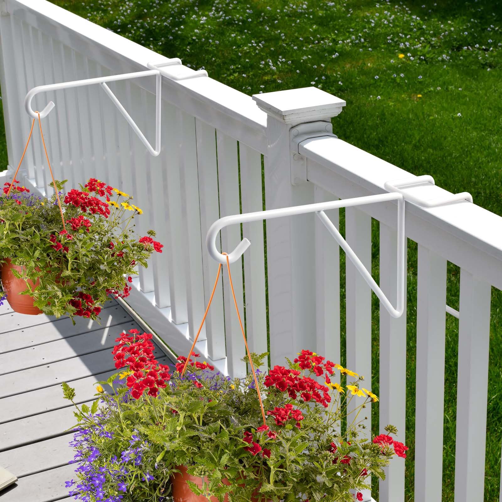 Zacool fence hooks with rust-proof coating resists weather for long-lasting outdoor use.