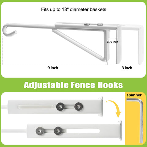 Zacool rust-proof coated fence hook for outdoor use