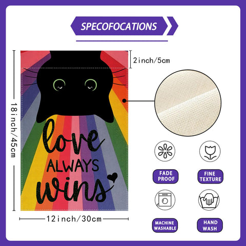 ZAEW Pride flag double-sided design ensures visibility from both sides