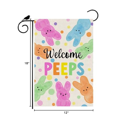 ZAEW colorful dots flag art enhances garden ambiance and seasonal welcome.