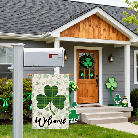 ZAEW outdoor yard decor flag for St. Patrick's Day festive appeal