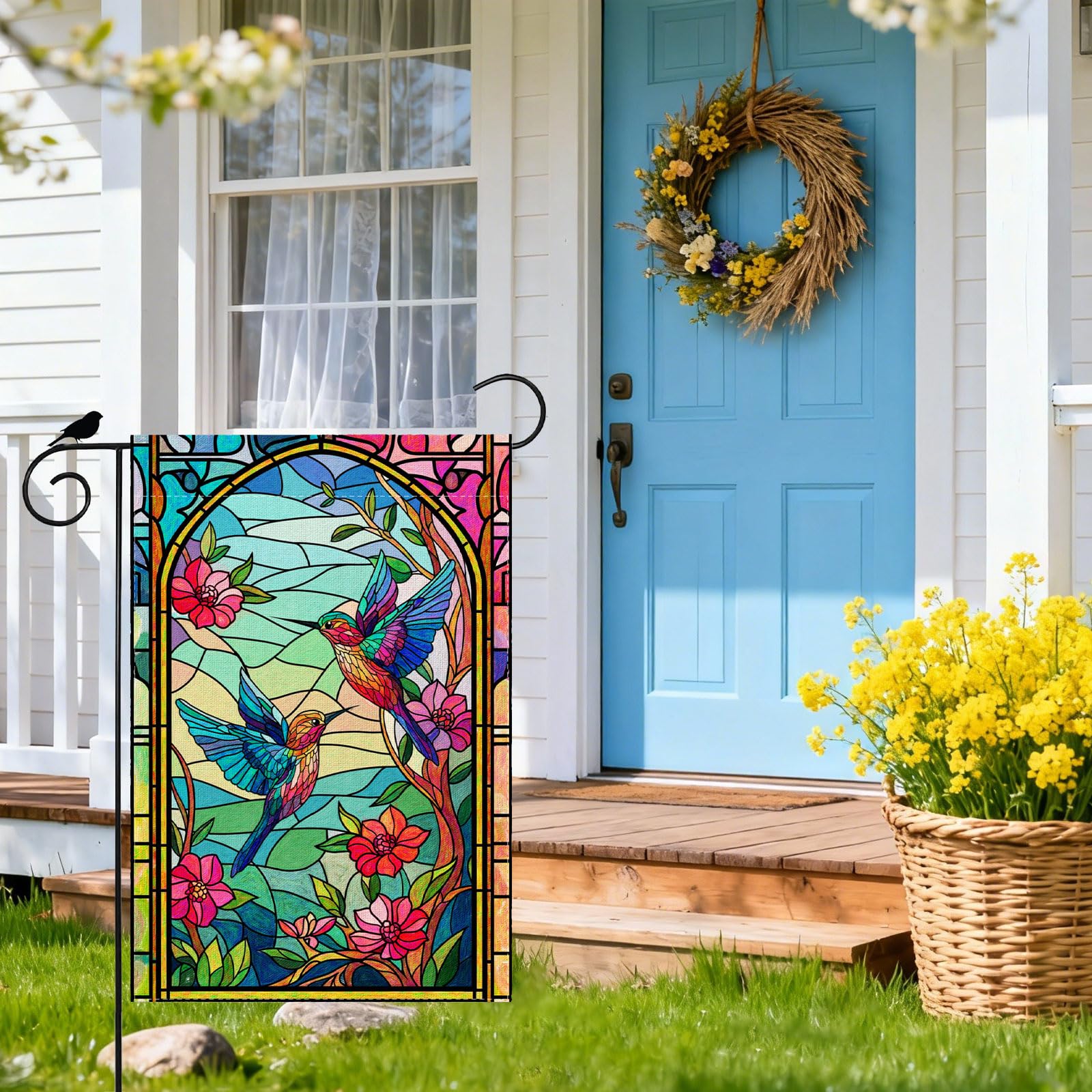 ZAEW flag vivid colors enhance garden visuals and curb appeal.