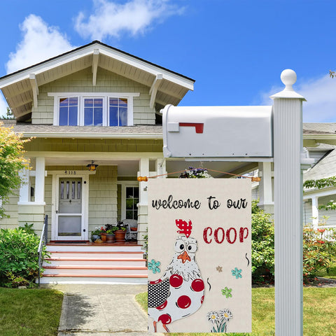 ZAEW two-sided garden flag showcases vivid design from every angle for a bright outdoor welcome.