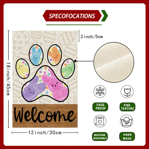 ZAEW Welcome Easter flag outdoor decor enhances curb appeal