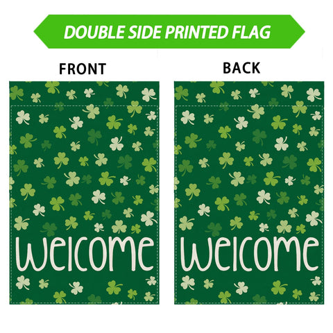ZAEW green shamrock flag brings seasonal color to porches and decks
