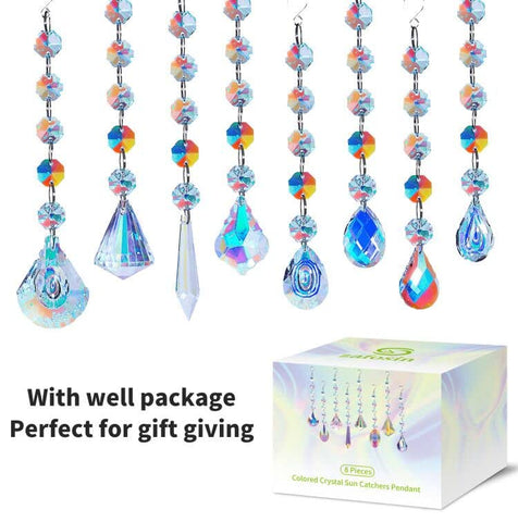 ZAfOSIN Sun Catchers eight-pendants collection spark light across a room