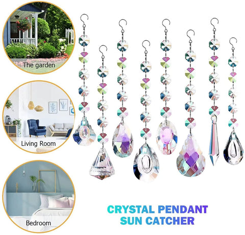 ZAfOSIN Sun Catchers hanging chain and hook provide easy setup for windows