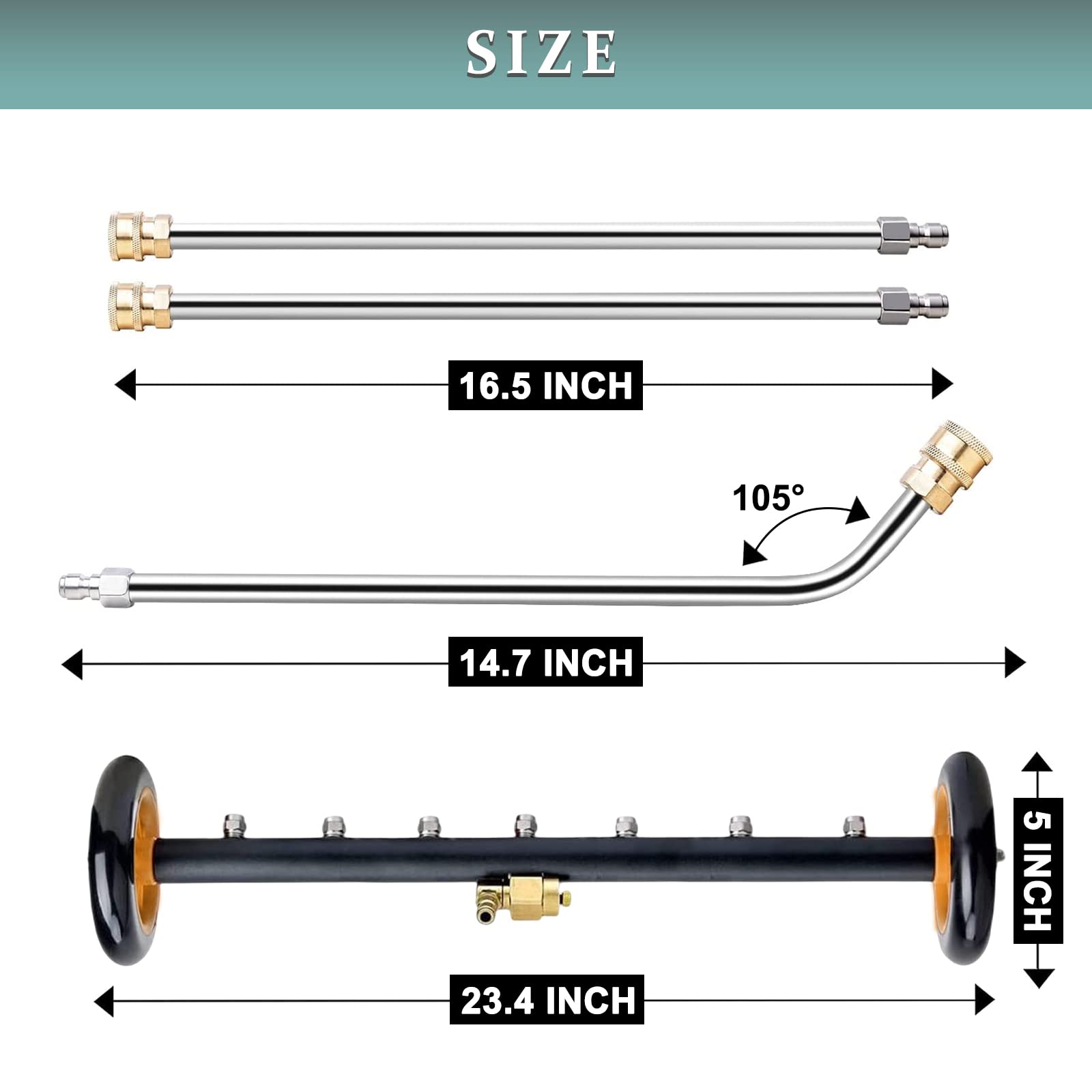 ZALALOVA 60-degree angled wand for precise tight-space cleaning