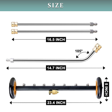 ZALALOVA 60-degree angled wand for precise tight-space cleaning
