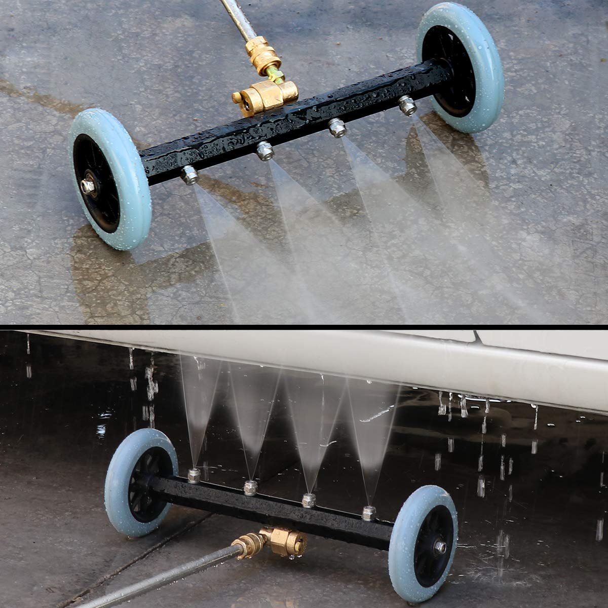 ZALALOVA 60-degree angled wand reaches tight spaces for easier cleaning