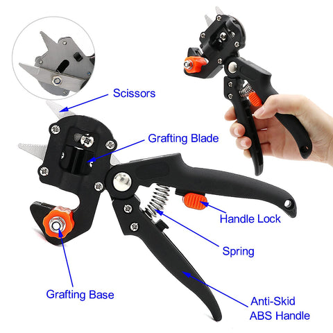 Zalalova curved and straight grafting knife designed for clean scion and stock cuts.