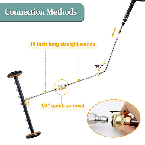 ZALALOVA extension wand 16inch B for wider coverage
