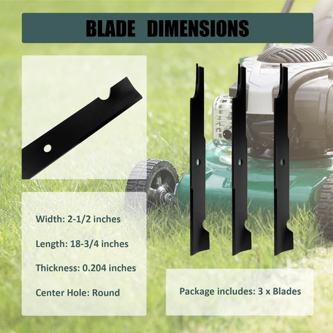 ZALANA 54-inch deck high lift blade close-up highlights enhanced cutting performance.