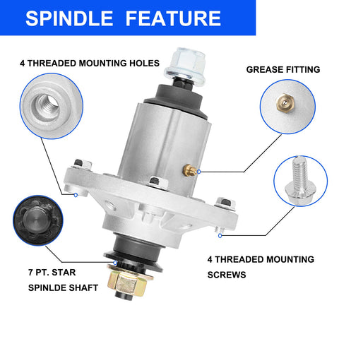 ZALANA spindle fits D105 and D130 models for compatibility