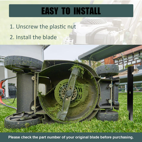 ZALANA easy-install graphic illustrates quick, safe blade replacement steps.