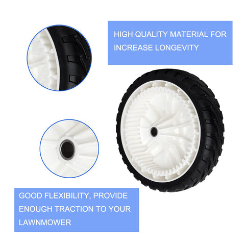 Zalana 2-pack front drive wheels simplify maintenance tasks.