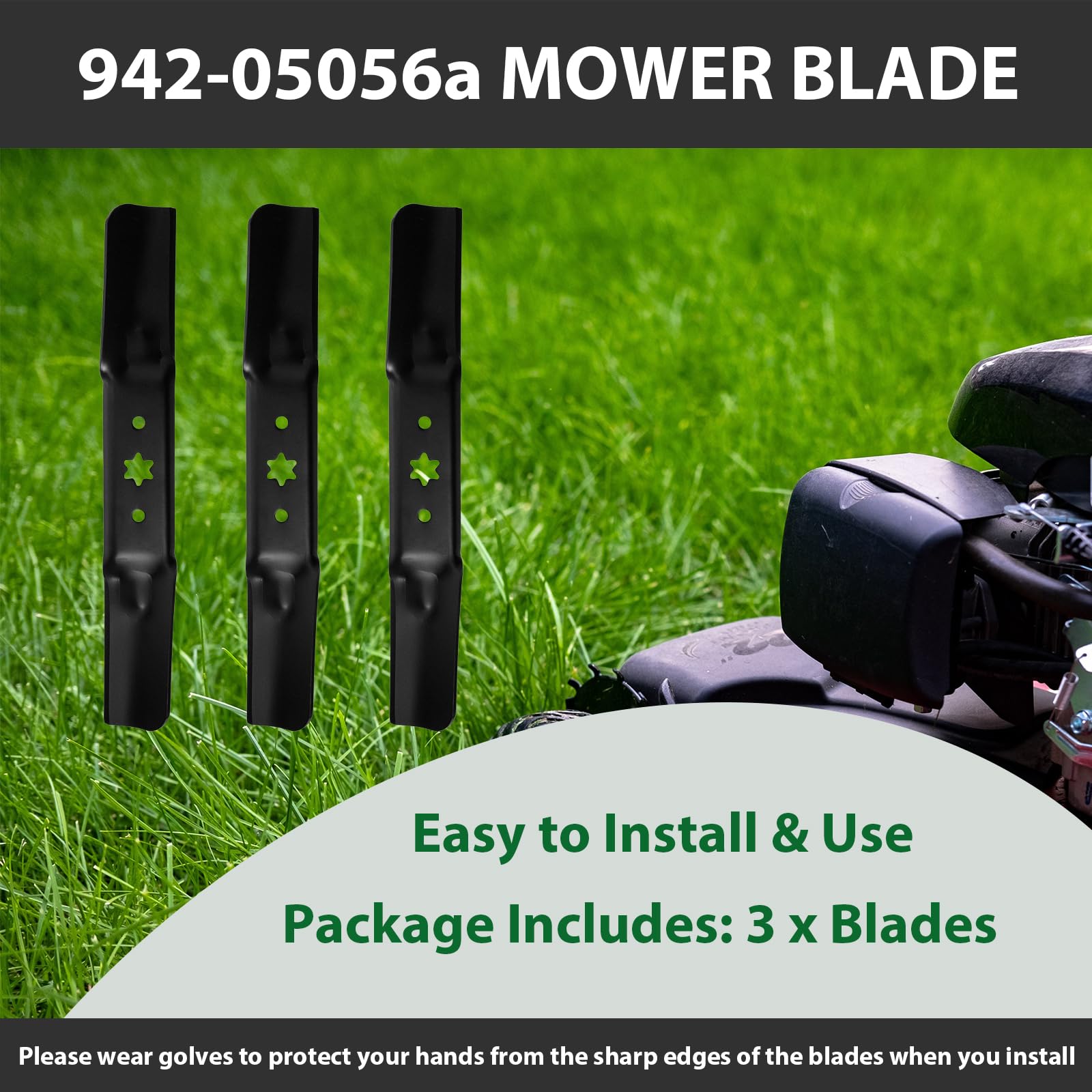 ZALANA 54-inch blade close-up highlights edge quality for precise cutting.