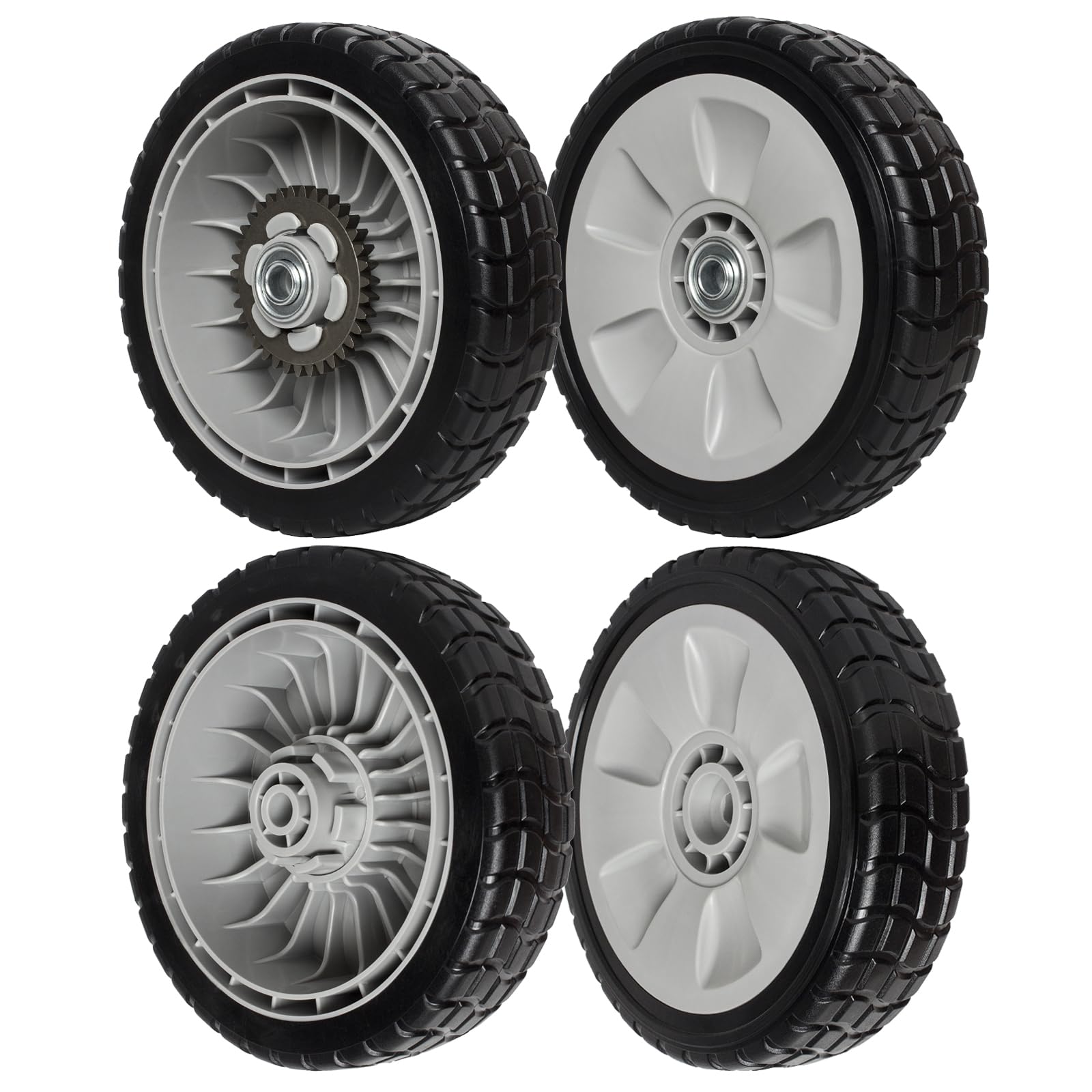 ZALANA drive wheels kit for lawn mowers front and rear improves stability during mowing
