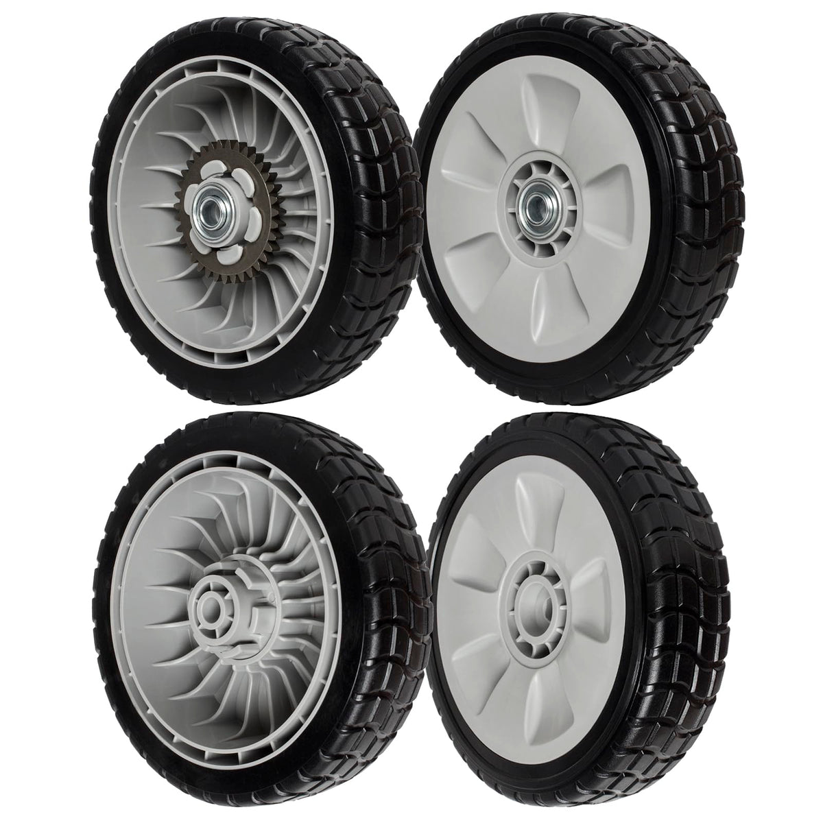 ZALANA drive wheels kit for lawn mowers front and rear improves stability during mowing