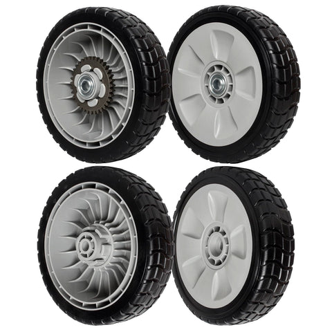 ZALANA drive wheels kit for lawn mowers front and rear improves stability during mowing