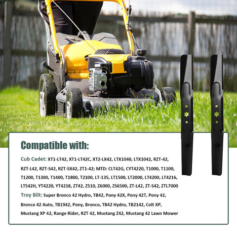 ZALANA replacement blades compatible with Cub Cadet and Troy-Bilt models.