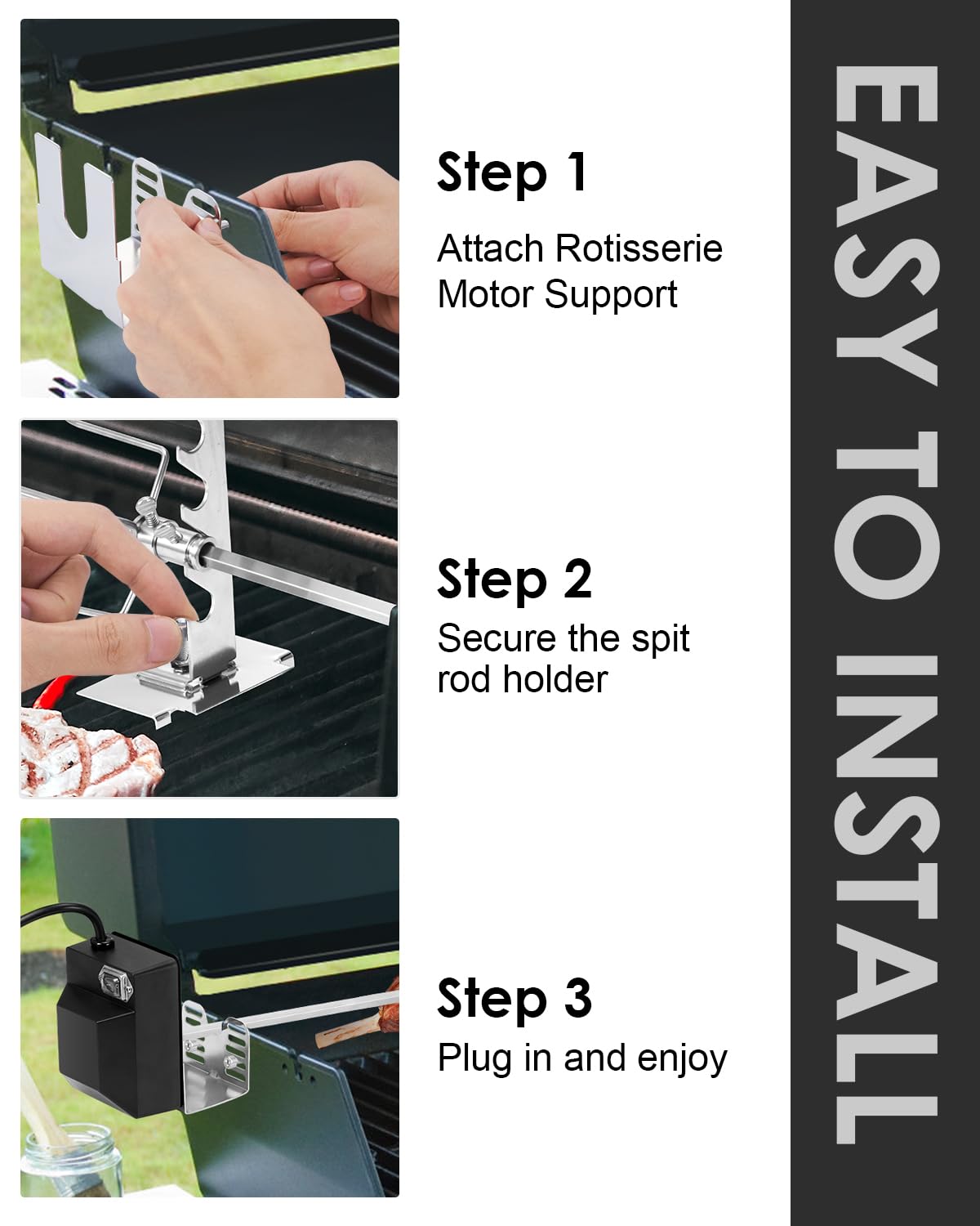 Zalhyrox 120V motor powers steady rotation