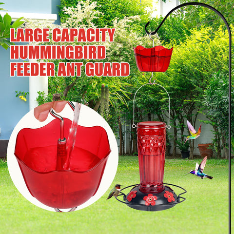 Zamelane ant moat 5oz capacity keeps water refills to a minimum near feeders