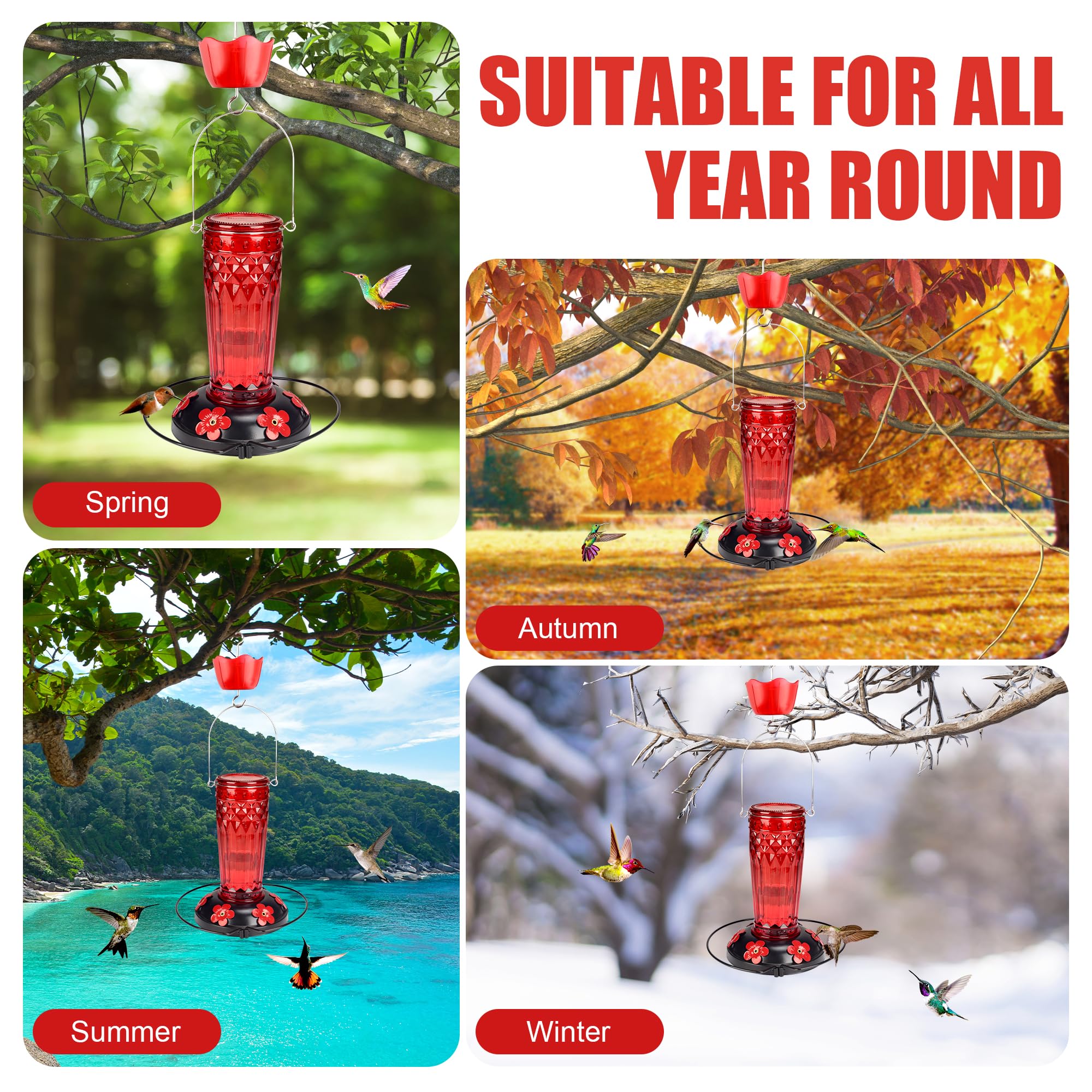 Zamelane outdoor feeder blends decorative garden décor.