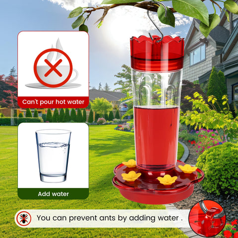 Zamelane wide-mouth feeder easy to fill and clean for busy gardens