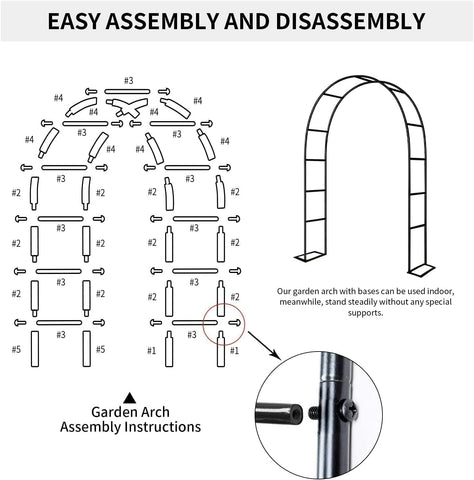 ZANGEROI arch with pre-cut tubes offers quick, simple setup