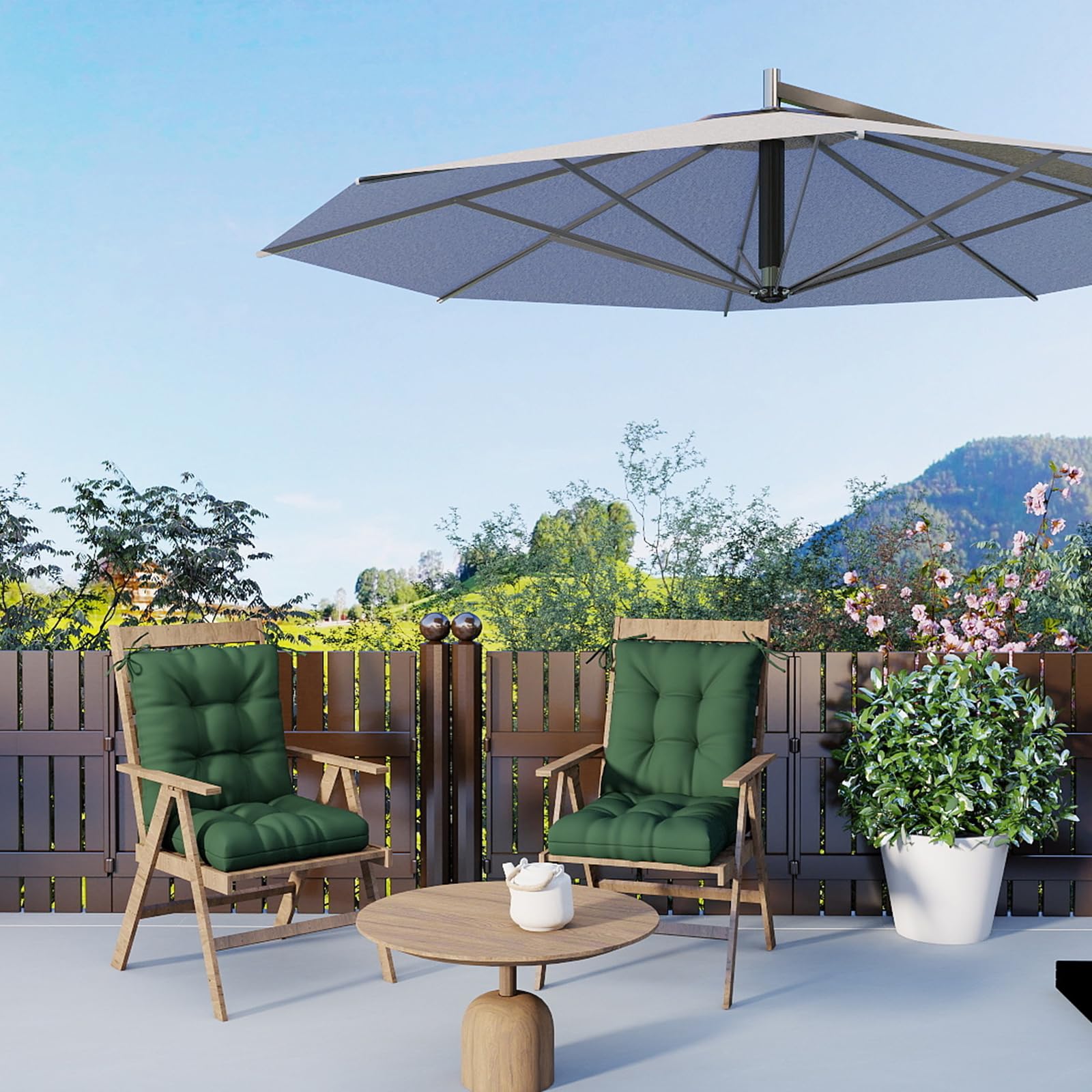 Zanwu Hwyd 42x21x4-inch seat cushions provide balanced support for chairs