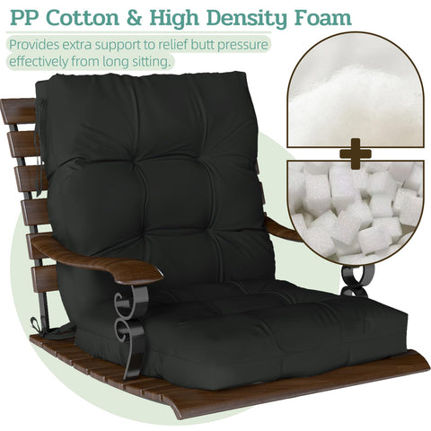 Zanwu Hwyd cushions with ties and non-slip design stay on chair during use