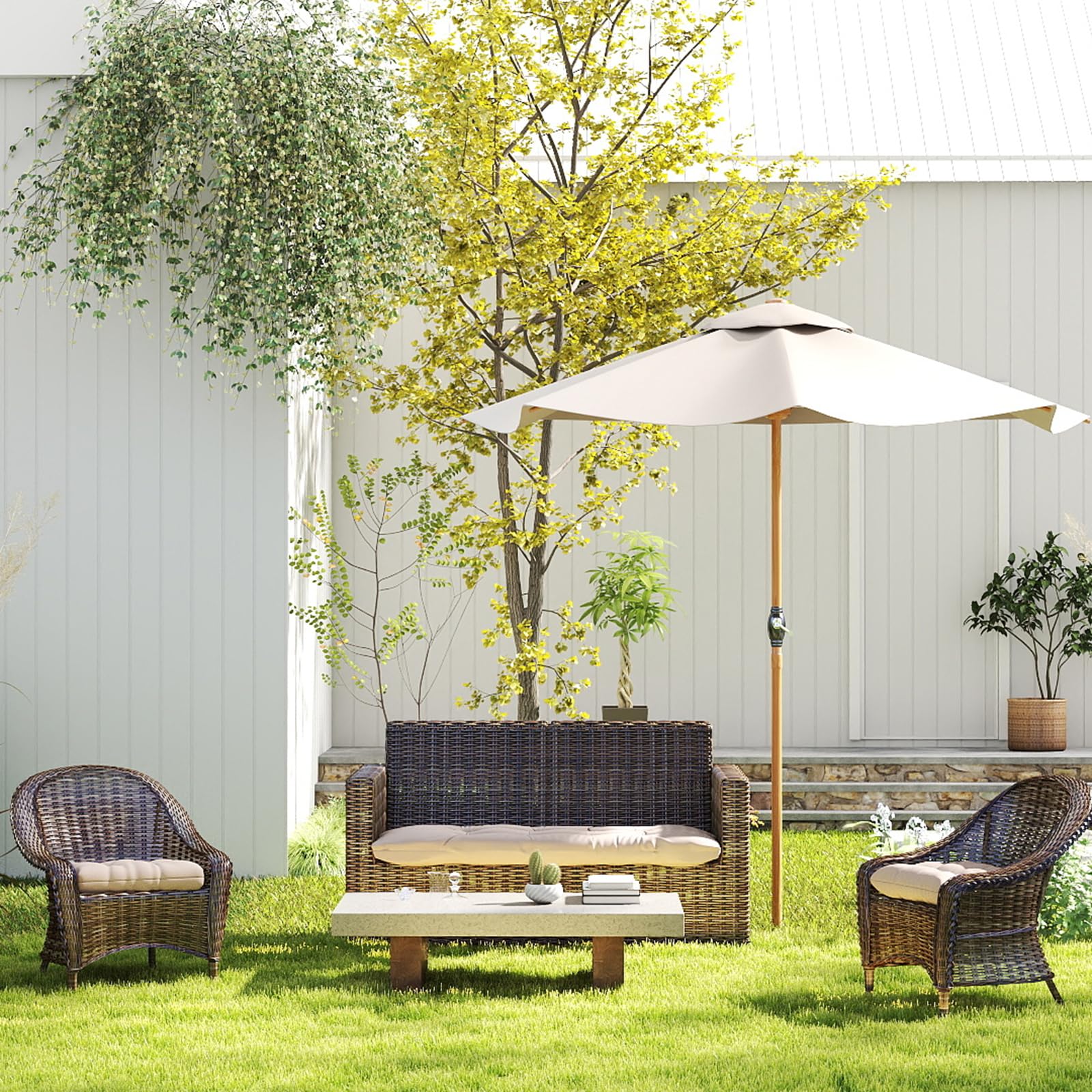 Zanwu Hwyd front porch swing cushion beige provides soft support