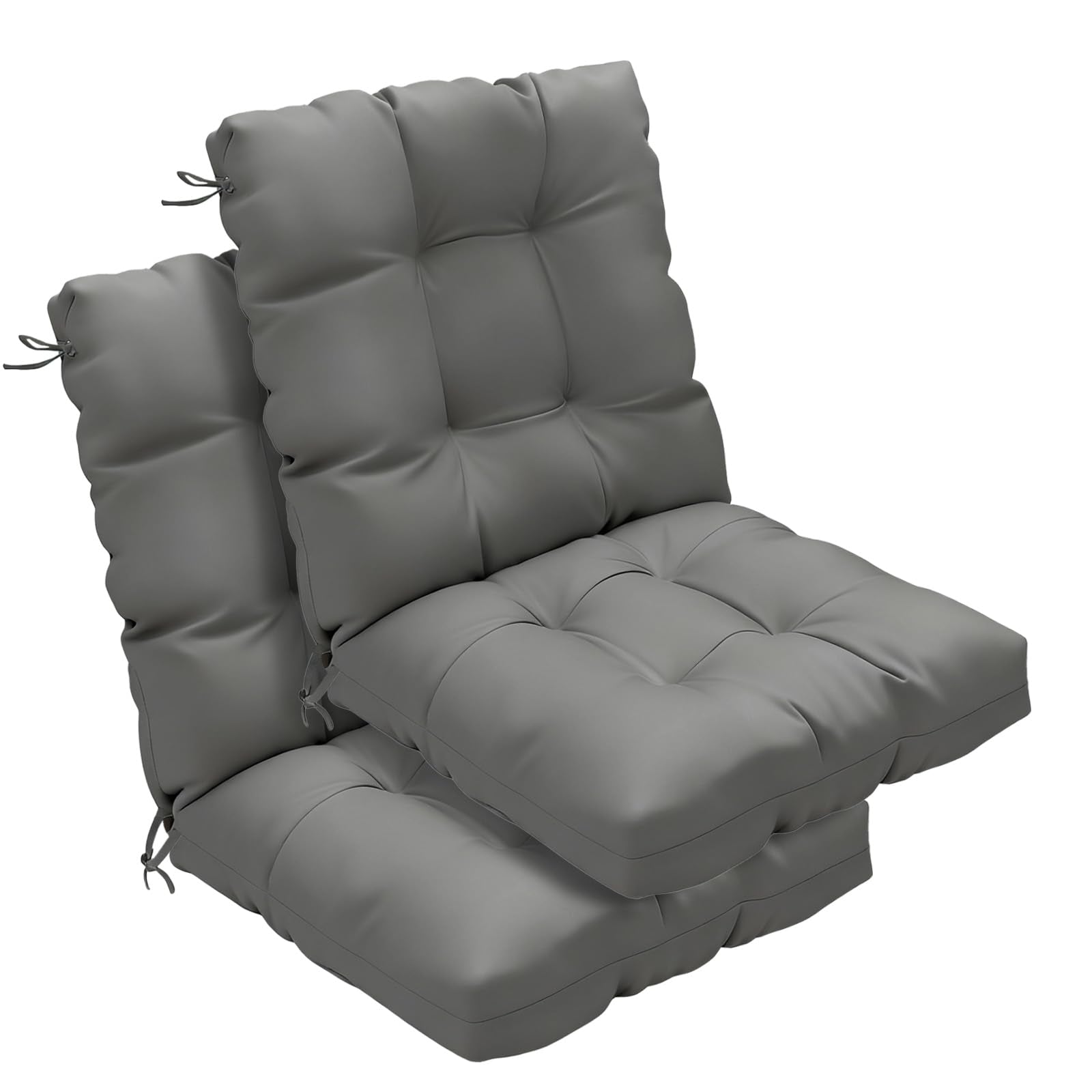 Zanwu Hwyd outdoor chair cushions 2-pack front view, ideal for patio seating