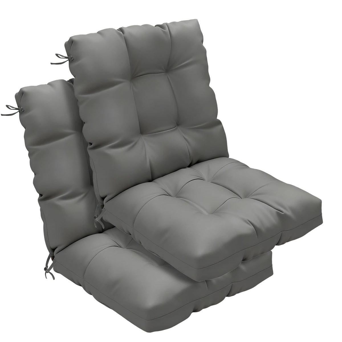 Zanwu Hwyd outdoor chair cushions 2-pack front view, ideal for patio seating